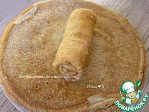 Блинчики с творогом в нежнейшей заливке