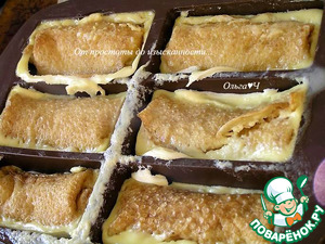 Блинчики с творогом в нежнейшей заливке