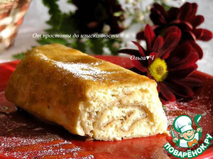 Блинчики с творогом в нежнейшей заливке