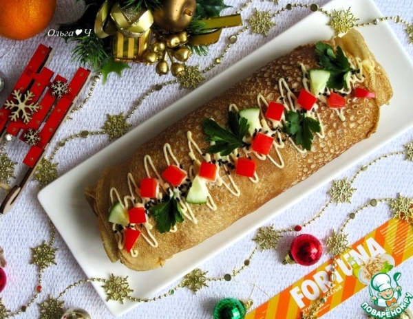 Блинное полено "Старый новый год" Блинное полено "Старый новый год"