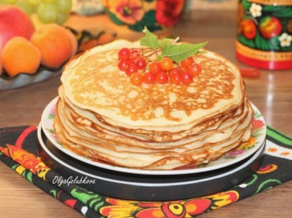 Блины дрожжевые на кефире и молоке#пушкинкулинар