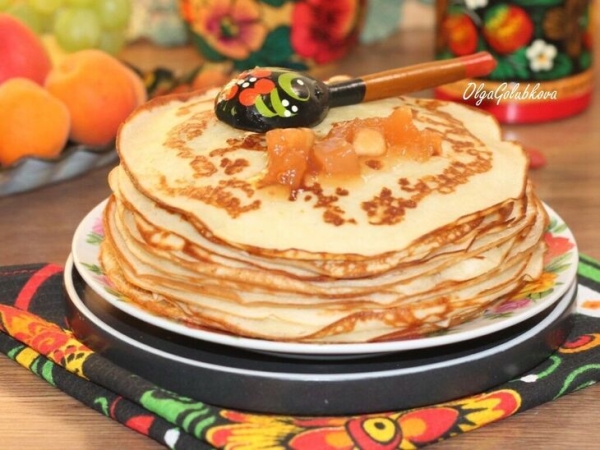 Блины дрожжевые на кефире и молоке#пушкинкулинар