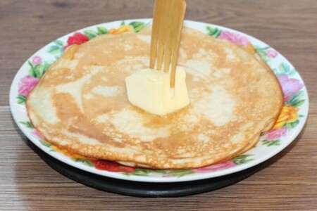 Блины дрожжевые на кефире и молоке#пушкинкулинар