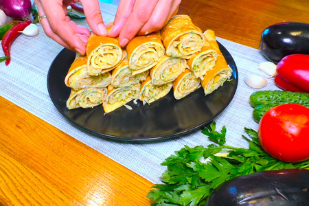 Блины с капустой Блины с капустой