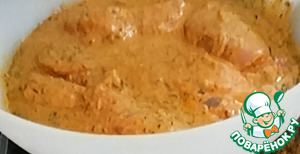 Блюдо из курицы и запеченного риса