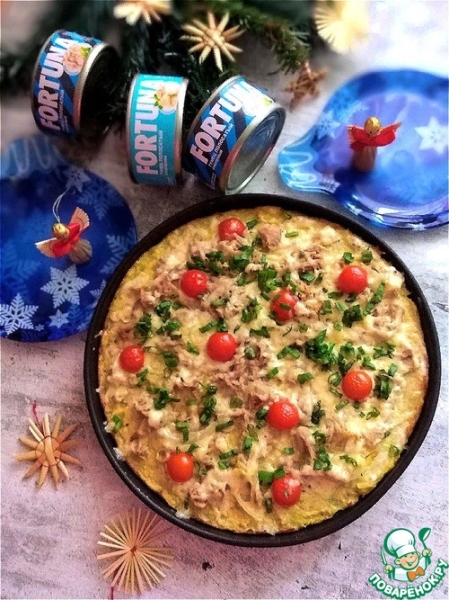 Большой запечённый "драник" с начинкой Большой запечённый "драник" с начинкой