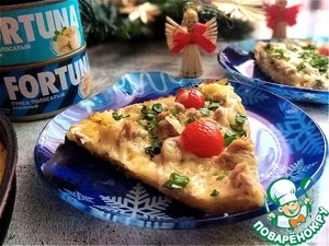 Большой запечённый "драник" с начинкой Большой запечённый "драник" с начинкой