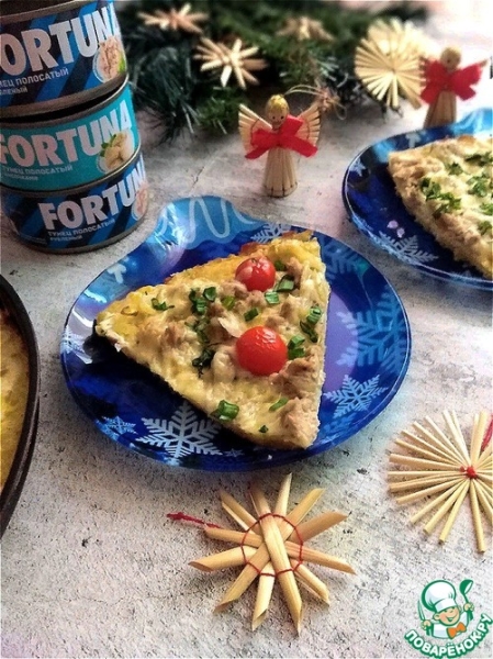 Большой запечённый "драник" с начинкой Большой запечённый "драник" с начинкой