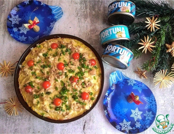 Большой запечённый "драник" с начинкой Большой запечённый "драник" с начинкой