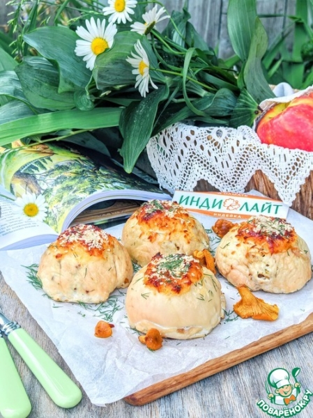 Бомбочки из индейки с лисичками Бомбочки из индейки с лисичками