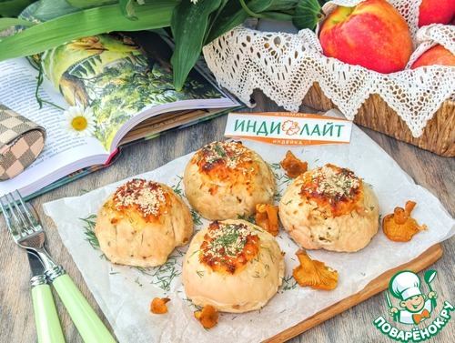 Бомбочки из индейки с лисичками Бомбочки из индейки с лисичками