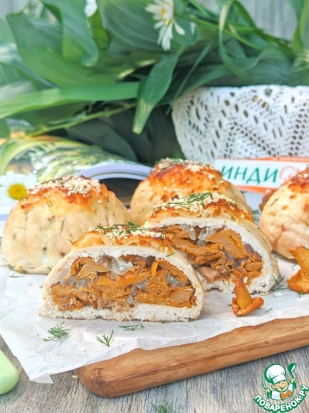 Бомбочки из индейки с лисичками Бомбочки из индейки с лисичками