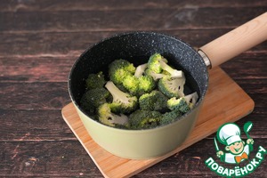 Брокколи с сырным соусом Брокколи с сырным соусом