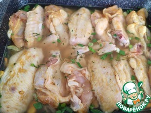 Булгур с крылышками