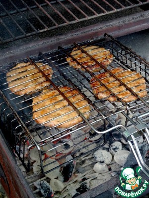 Бургер-гриль "красный бархат"