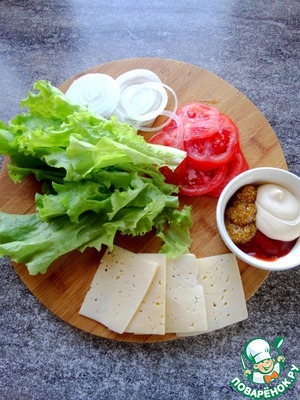 Бургер-гриль "красный бархат"