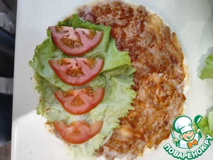 Бургер в лепёшке Бургер в лепёшке