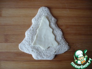 Бутерброд с сосиской "Ёлочка" Бутерброд с сосиской "Ёлочка"