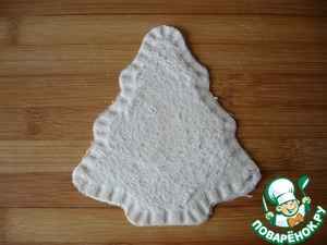 Бутерброд с сосиской "Ёлочка" Бутерброд с сосиской "Ёлочка"