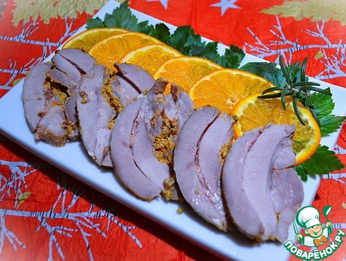 Буженина из индейки в соусе