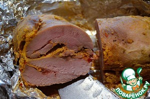 Буженина из индейки в соусе