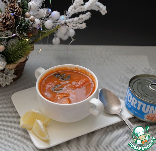 Быстрая похлебка из фасоли и тунца