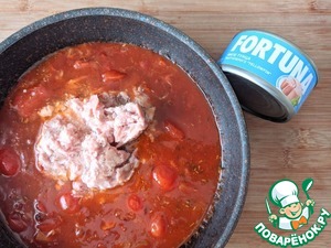 Быстрая похлебка из фасоли и тунца