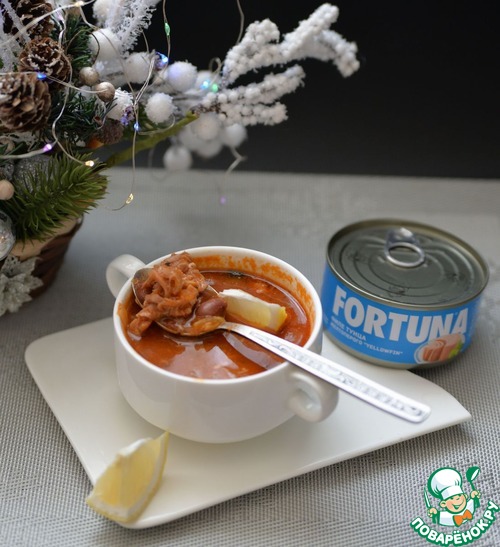 Быстрая похлебка из фасоли и тунца