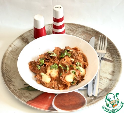 Быстрая сковорода "А-ля лазанья"