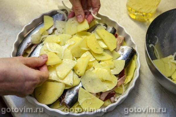 Запеканка из сельди с картофелем Запеканка из сельди с картофелем