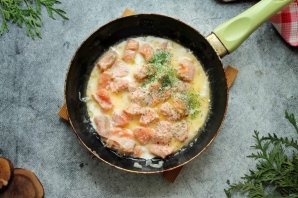 Папарделле с лососем Папарделле с лососем