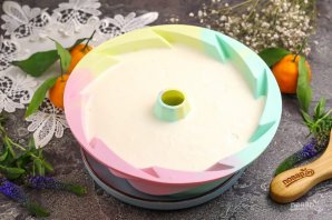 Торт с мандаринами без выпечки Торт с мандаринами без выпечки