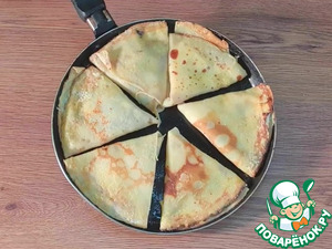 Блинные треугольники с двумя начинками