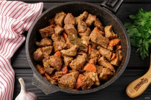 Говядина с зелёным горошком Говядина с зелёным горошком