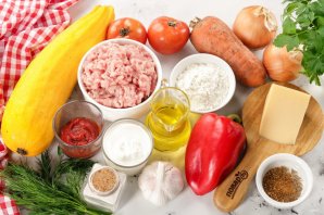 Кабачки с фаршем в мультиварке Кабачки с фаршем в мультиварке