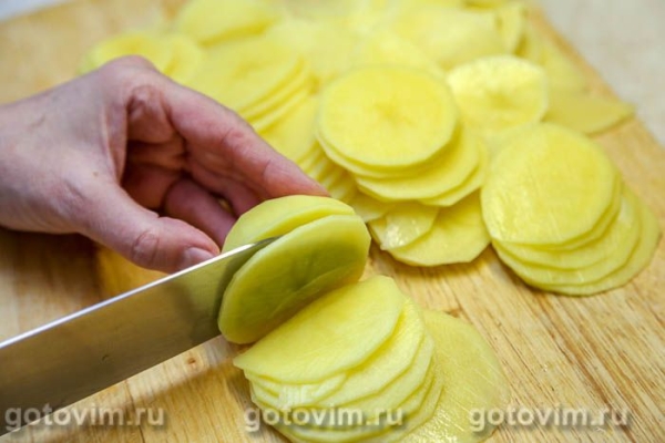 Картофельная запеканка с филе иваси