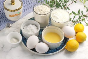 Лимонный кекс в глазури Лимонный кекс в глазури