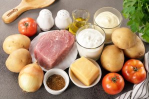 Картошка по-французски с помидорами Картошка по-французски с помидорами