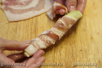 Кабачки в беконе Кабачки в беконе