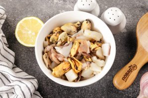 Жареный рис с морепродуктами