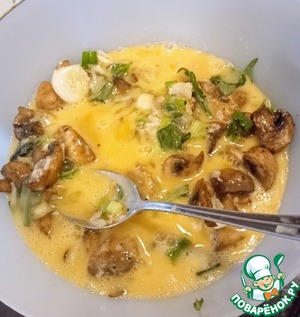 Грибной пирог с зеленью Грибной пирог с зеленью