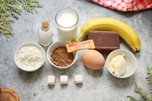 Шоколадно-банановый торт без выпечки за 15 минут Шоколадно-банановый торт без выпечки за 15 минут