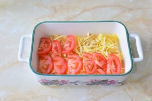 Мясо по-французски с курицей