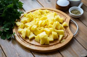 Суп с кукурузной крупой и курицей Суп с кукурузной крупой и курицей