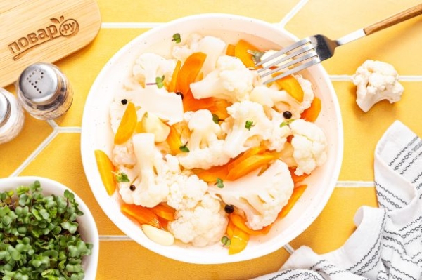 Цветная капуста маринованная быстрого приготовления