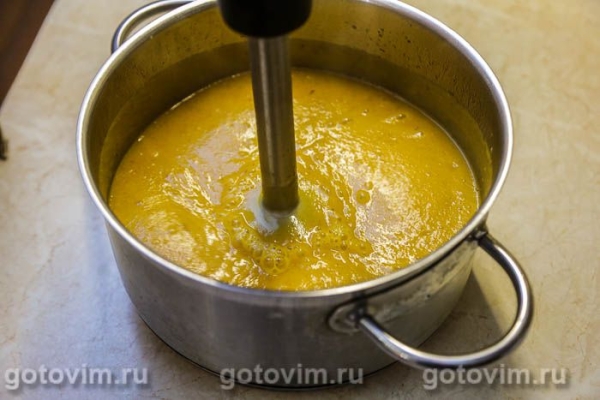 Суп-пюре из тыквы с беконом и сливками Суп-пюре из тыквы с беконом и сливками