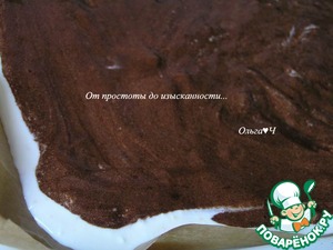 Шоколадно-творожный рулет "Рождественское полено" Шоколадно-творожный рулет "Рождественское полено"