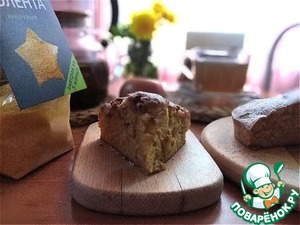 Заливной яблочный пирог с кукурузной полентой Заливной яблочный пирог с кукурузной полентой