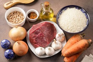 Плов с нутом и рисом Плов с нутом и рисом