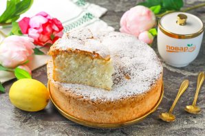 Бисквитный пирог с лимоном Бисквитный пирог с лимоном